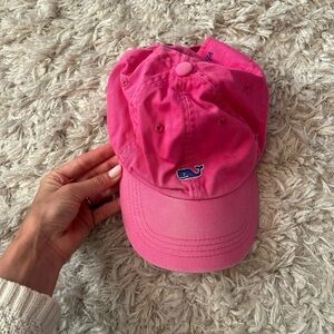 Pink Vineyard Vines Hat with Whale Logo